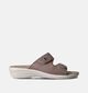 Fly Flot Nu-pieds compensées en Taupe pour femmes (357739)