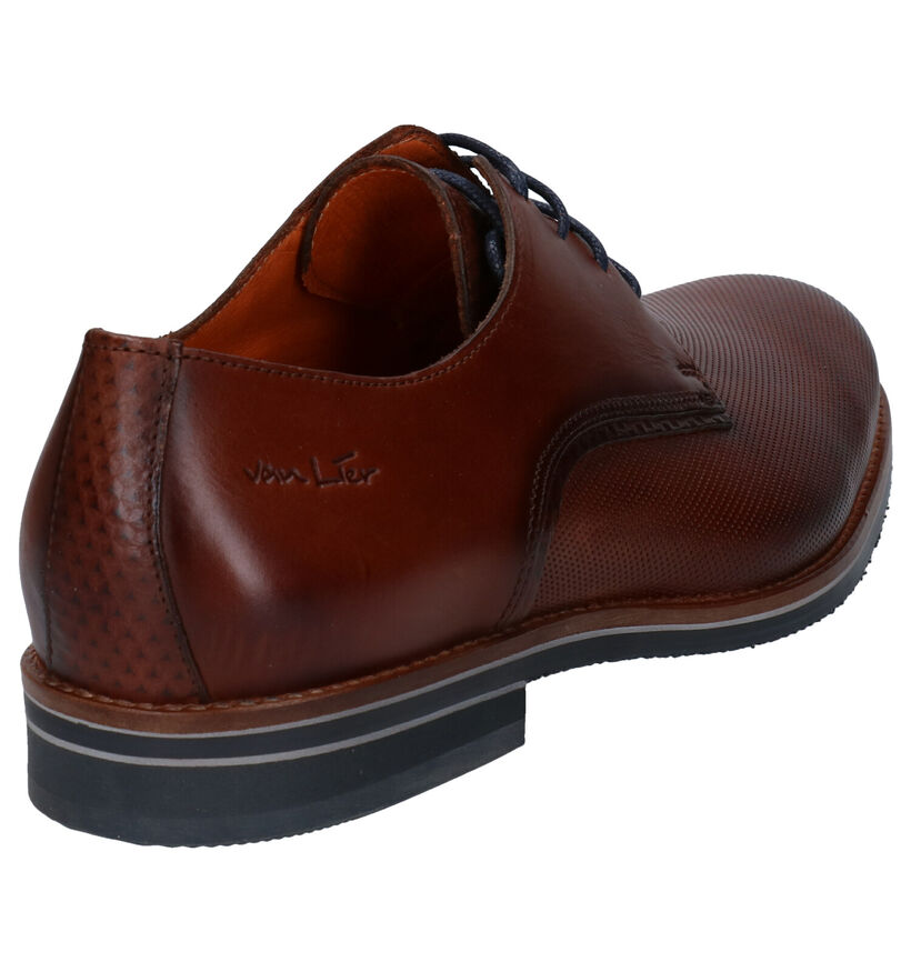 Van Lier Chaussures classiques en Bleu en cuir (283345)