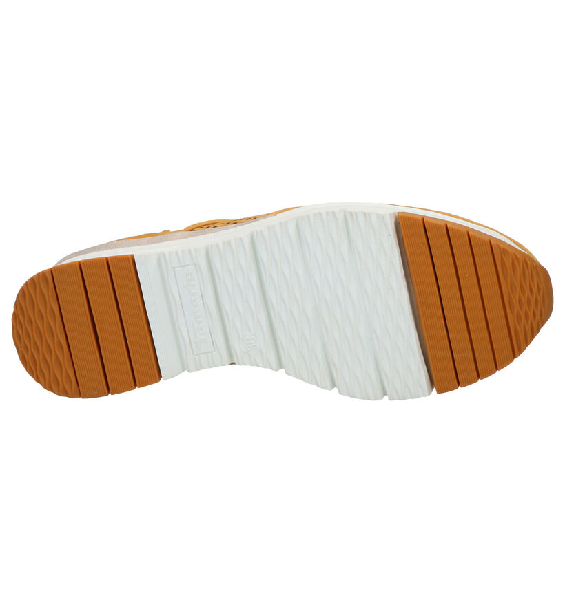 Tamaris Pure Relax Gele Sneakers in daim (265691)