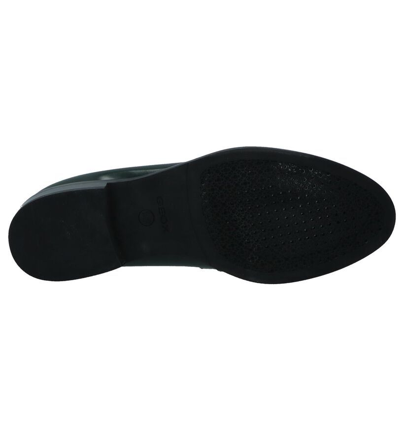 Geox Mocassins en Vert foncé en cuir (223033)