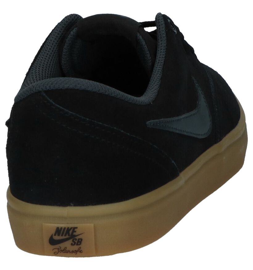 Nike SB Check Solar Zwarte Skateschoenen in daim (234062)