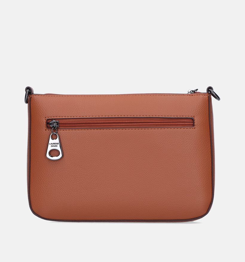 Laurent David Nos 006 Sac porté croisé en Cognac pour femmes (337079)