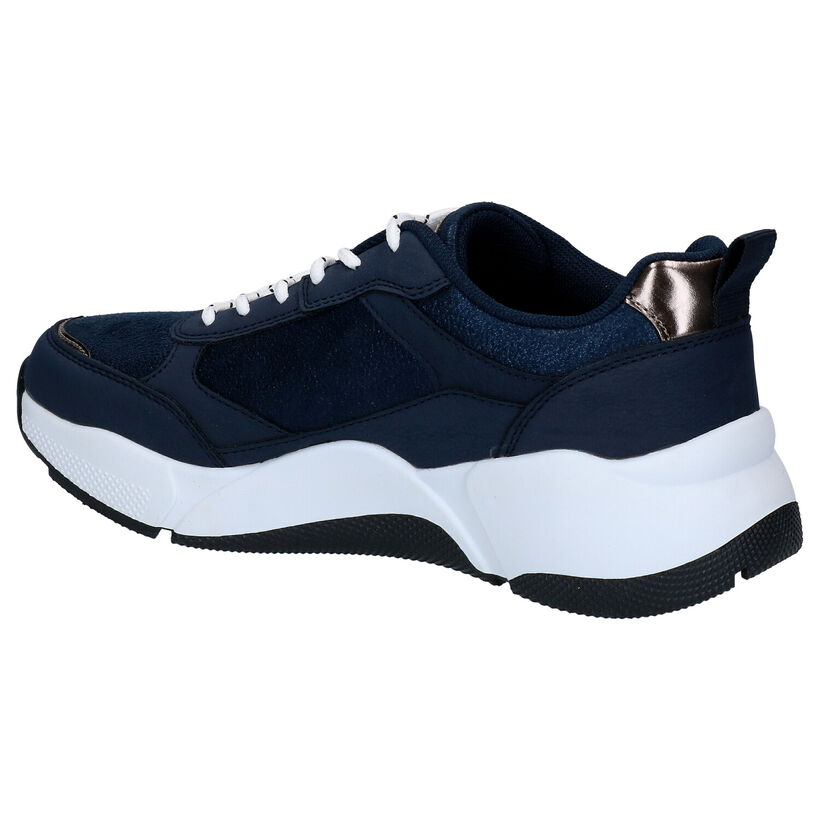 Dazzle Blauwe Sneakers in kunstleer (276490)