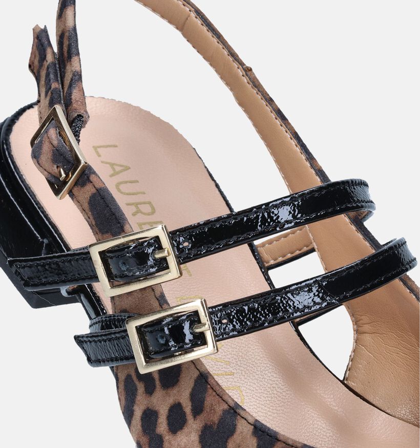 Laurent David Bruine Slingback ballerina's voor dames (358620)