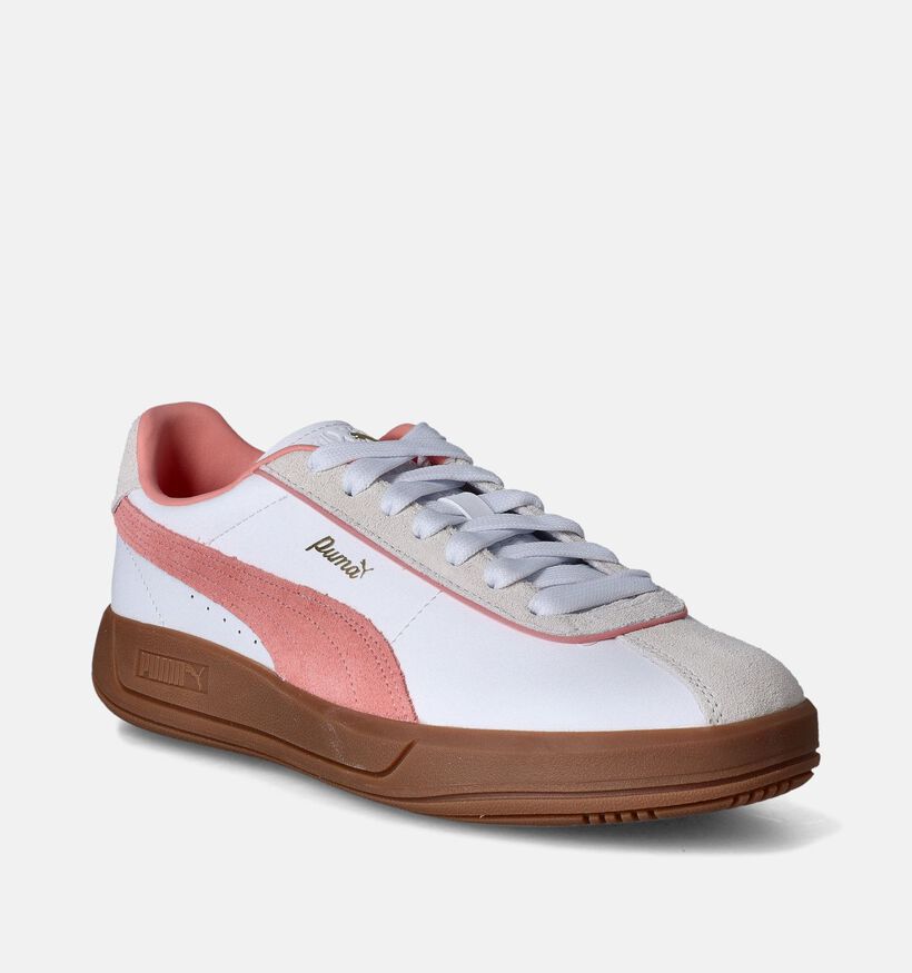Puma Club Klassika Baskets en Blanc pour femmes (350413) - pour semelles orthopédiques