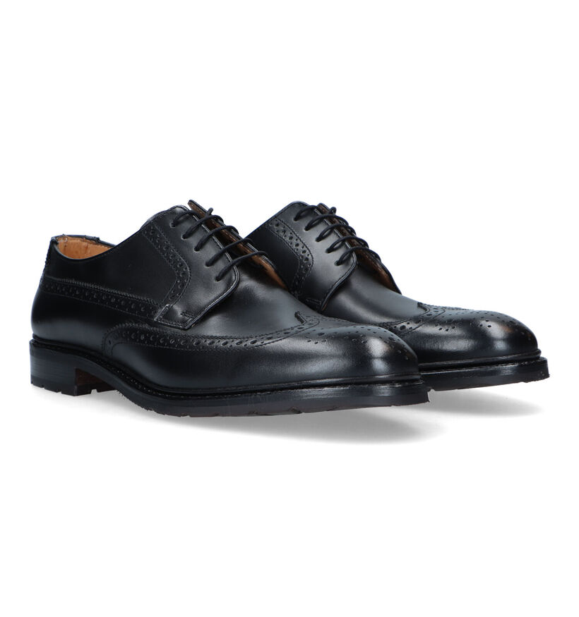 Ambiorix Grayson Chaussures à lacets en Noir pour hommes (327703) - pour semelles orthopédiques