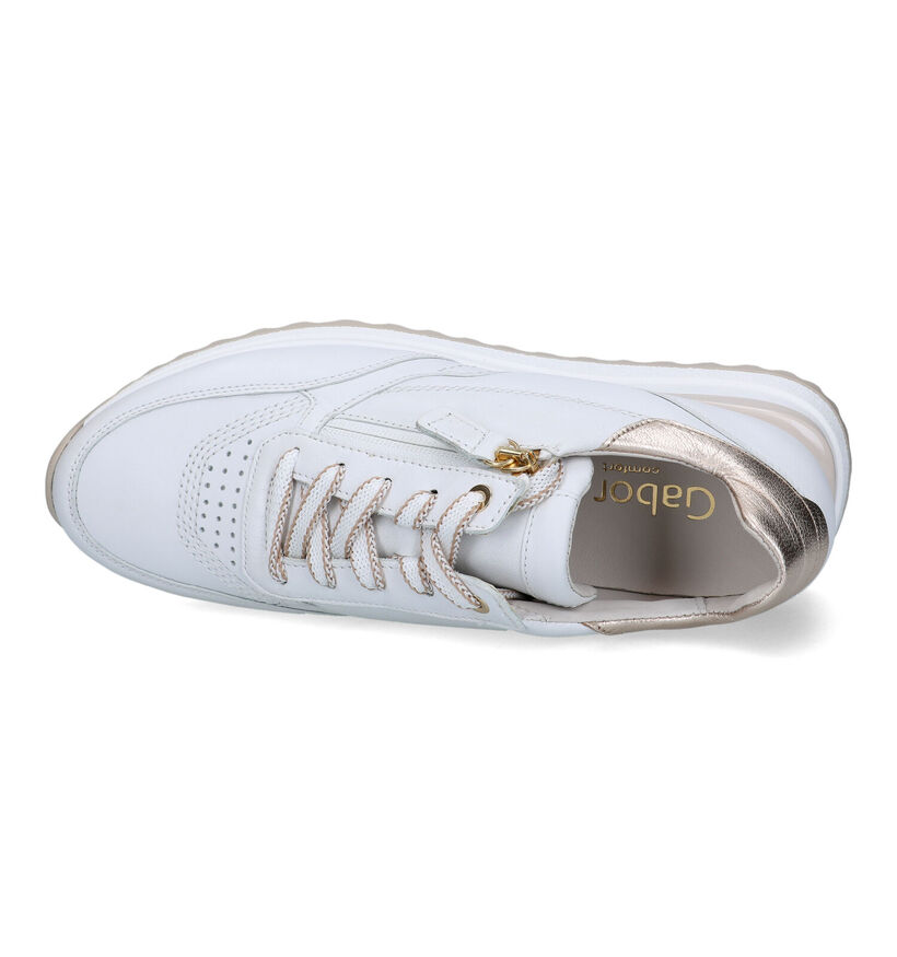 Gabor OptiFit Witte Sneakers voor dames (319478) - geschikt voor steunzolen