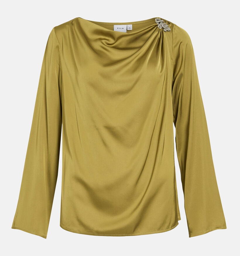 Vila Gea Buckle Blouse en Jaune pour femmes (372348)
