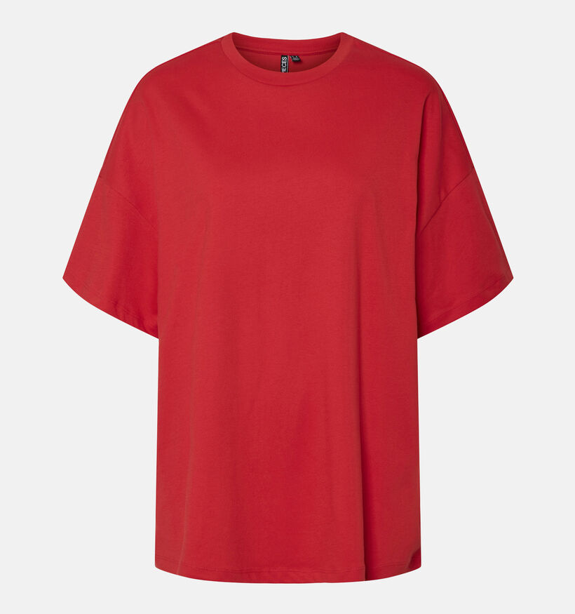 Pieces Auna Rood T-shirt voor dames (354097)
