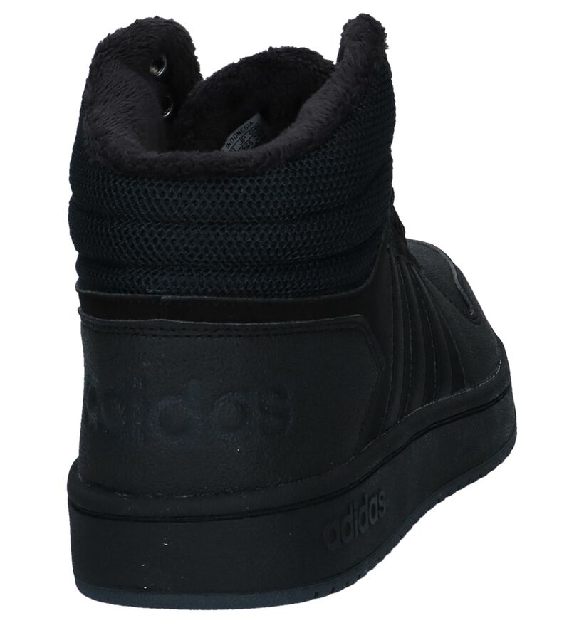 adidas Hoops 2.0 Hoge Sneakers Zwart in stof (221571)