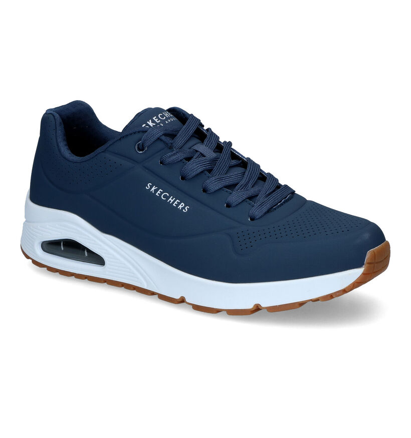 Skechers Uno Stand On Air Zwarte Sneakers voor heren (350318) - geschikt voor steunzolen