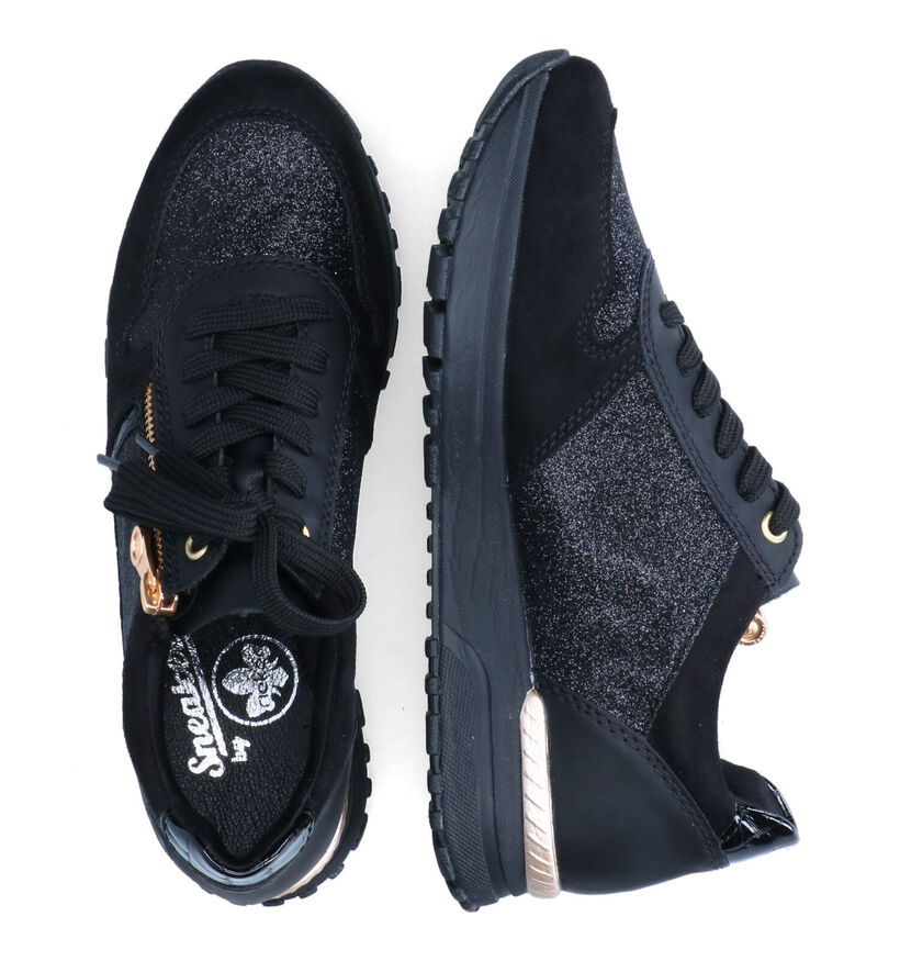 Rieker Zwarte Sneakers voor dames (312355) - geschikt voor steunzolen