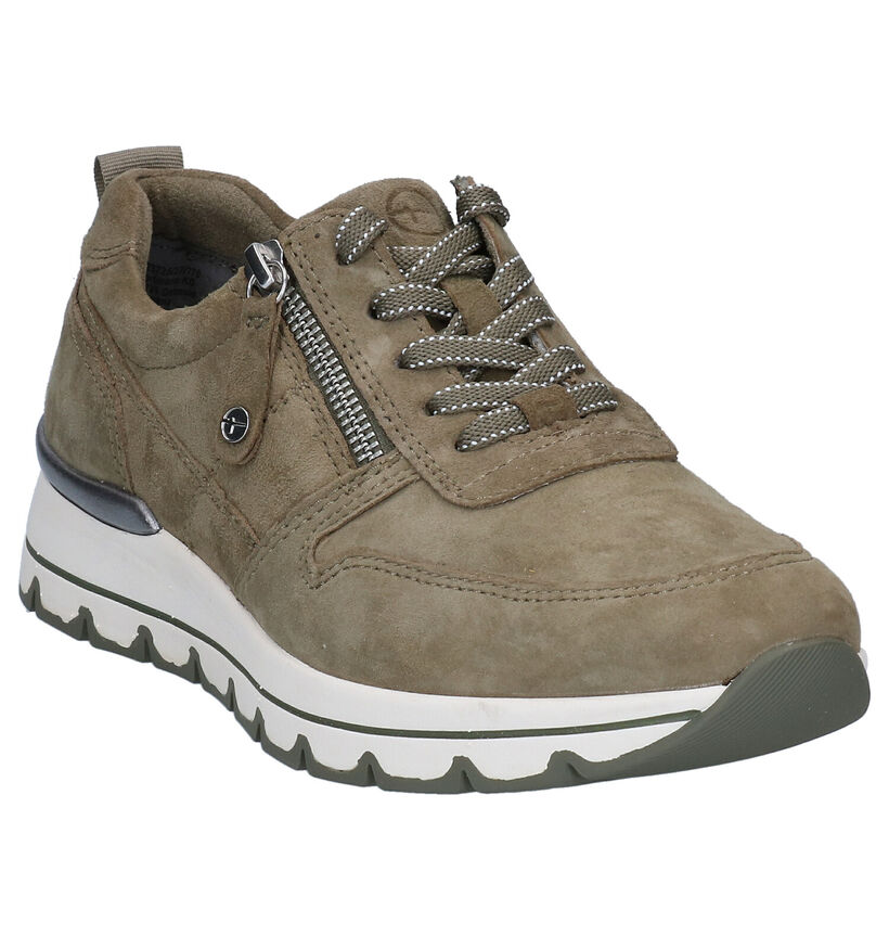 Tamaris Chaussures à lacets en Khaki pour femmes (296760) - pour semelles orthopédiques