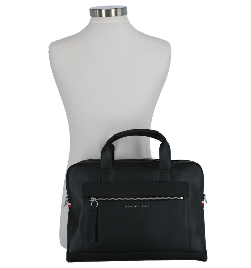 Tommy Hilfiger TH Metro Zwarte Laptoptas in kunstleer (264606)