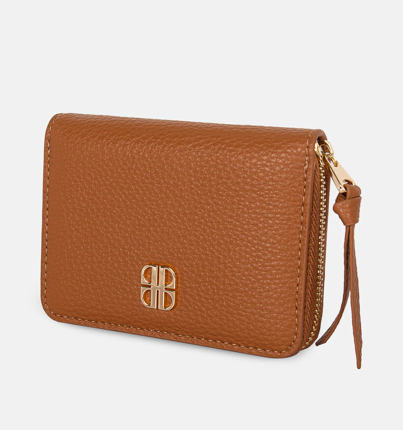 Laurent David Cognac Portemonnee met Rits voor dames (381578)