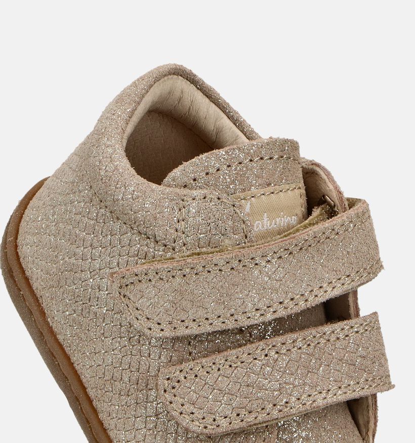 Naturino Cocoon VL Lizard Gouden Babyschoentjes voor meisjes (380143) - geschikt voor steunzolen