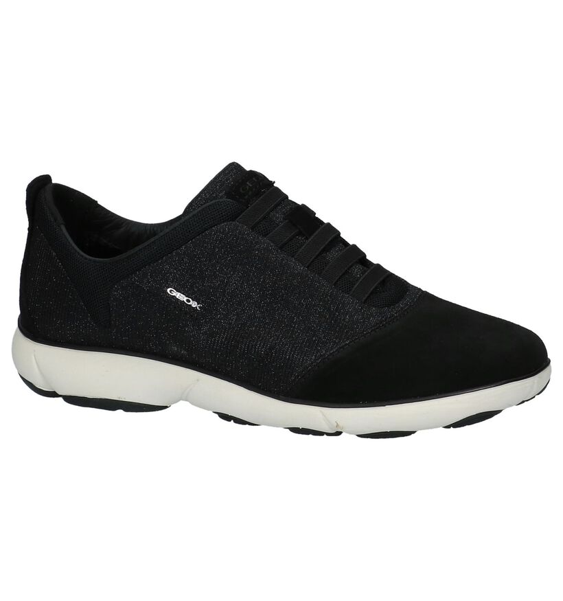 Geox Chaussures slip-on en Noir en daim (212599)