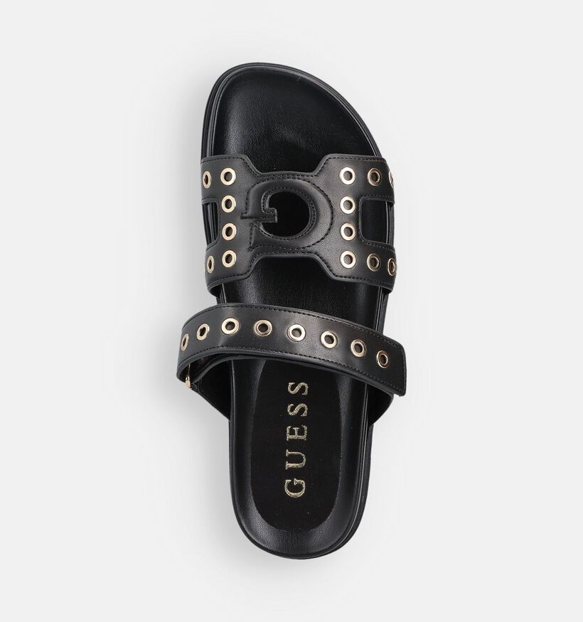 Guess Fashia Zwarte Slippers Eyelets voor dames (366556)