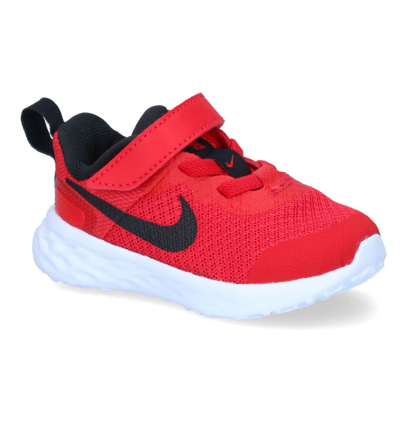 Nike Revolution Baskets pour bébé en Rouge en textile (308994)