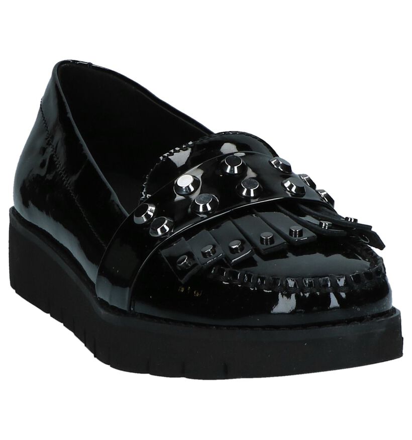 Geox Mocassins en Noir en cuir verni (223049)