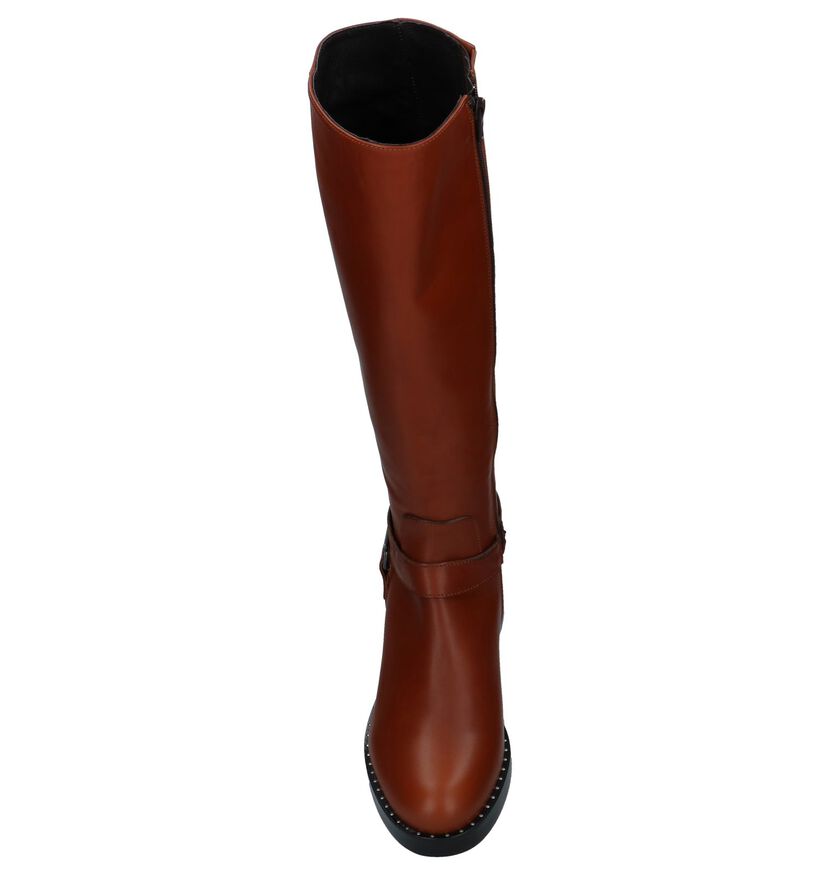 River Woods Bottes hautes en Cognac en cuir (231778)