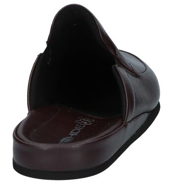 Rohde Pantoffels Zwart/Bordeaux