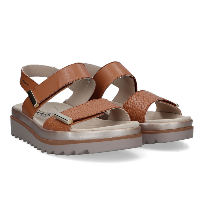 Mephisto Dominica Sandales avec talon compensé en Blanc pour femmes (354278)
