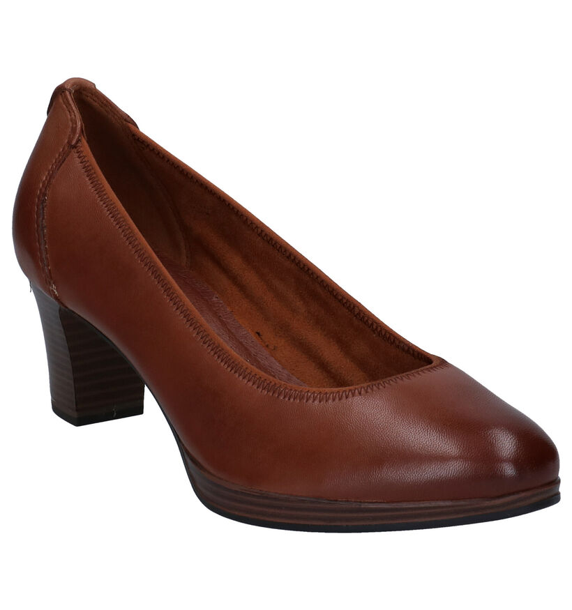 Tamaris Touch It Cognac Pumps in leer (280731)