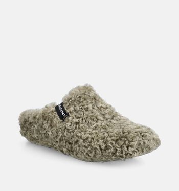Verbenas Low Pantoffels Wit/Beige/Groen