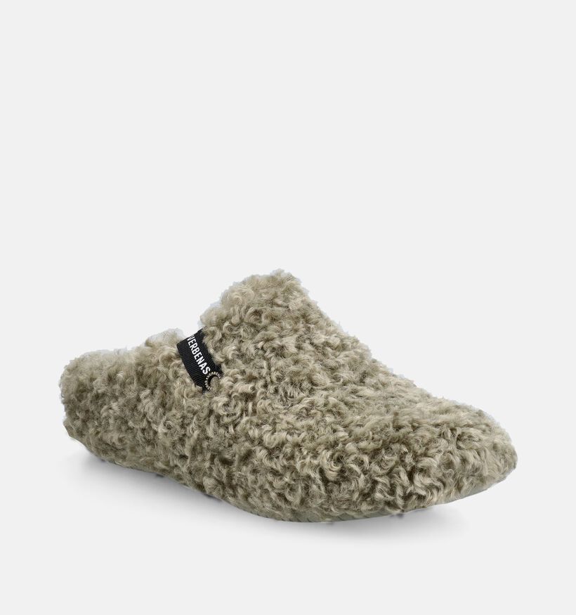 Verbenas York Curly Groene Open Pantoffels voor dames (380876)
