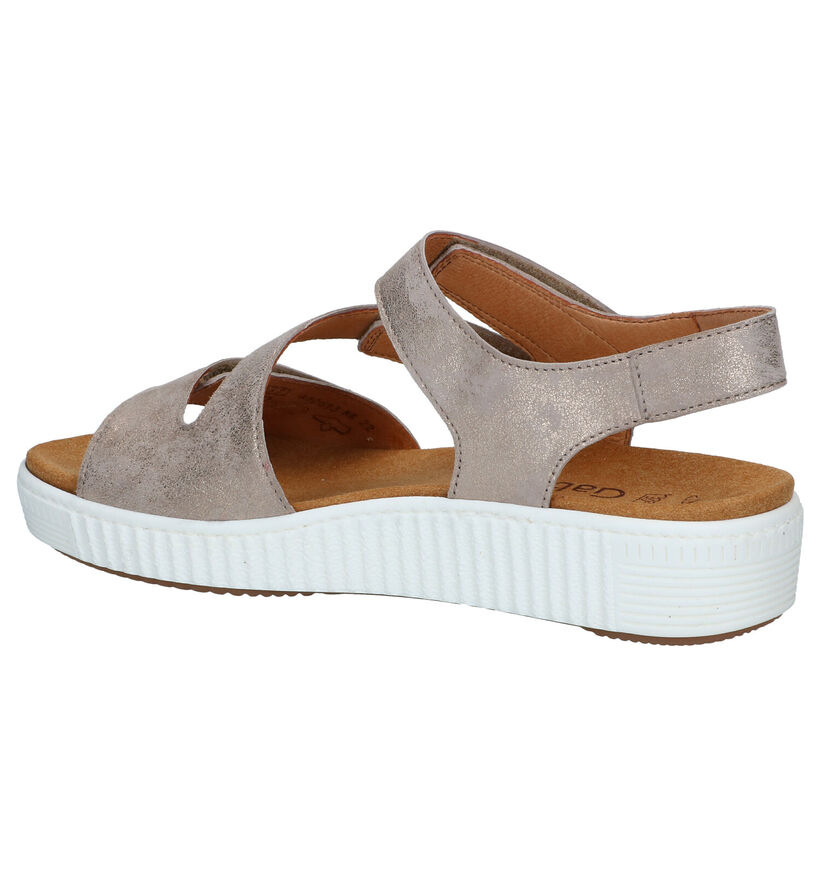 Gabor Sandales compensées en Or rose en nubuck (289531)