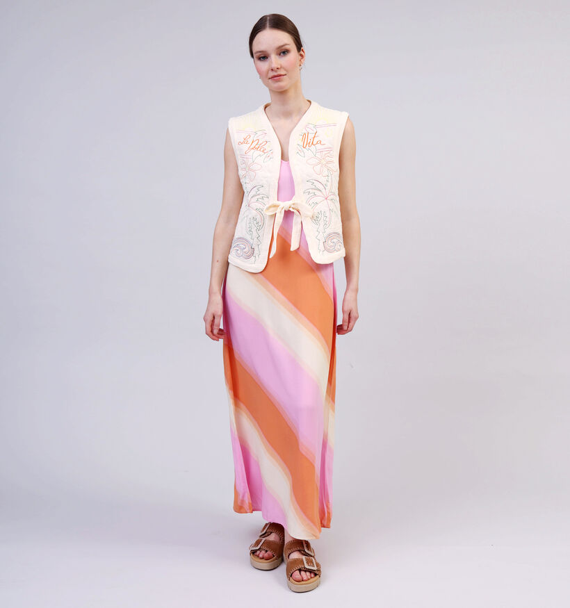 Orfeo Flavia Ecru Korte Gilet voor dames (359271)