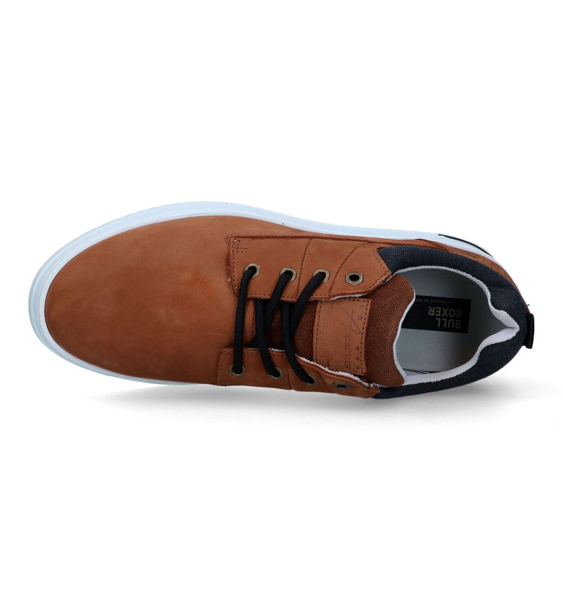 Bullboxer Cognac Veterschoenen voor heren (319440) - geschikt voor steunzolen