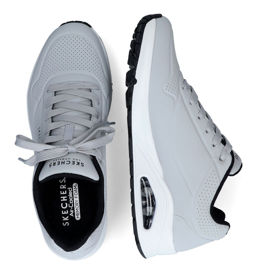 Skechers Uno Stand On Air Grijze Sneakers voor heren (318123)