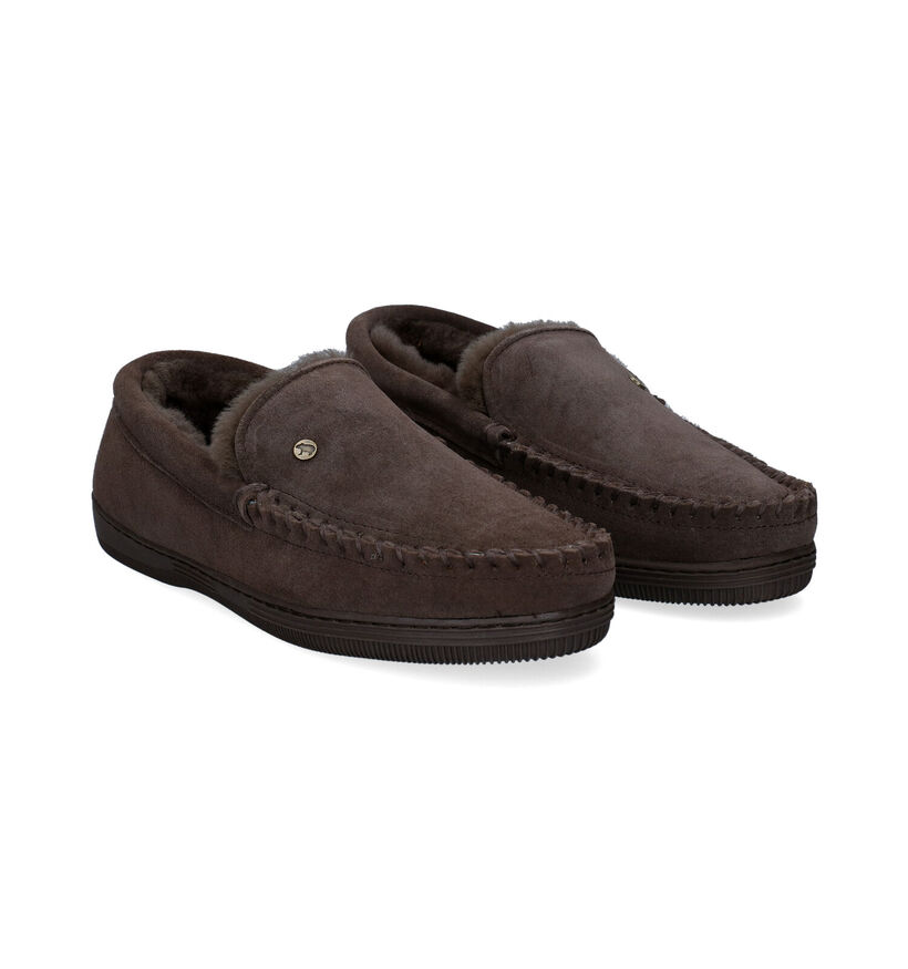 Warmbat Grizzly Cognac Pantoffels voor heren (314422)