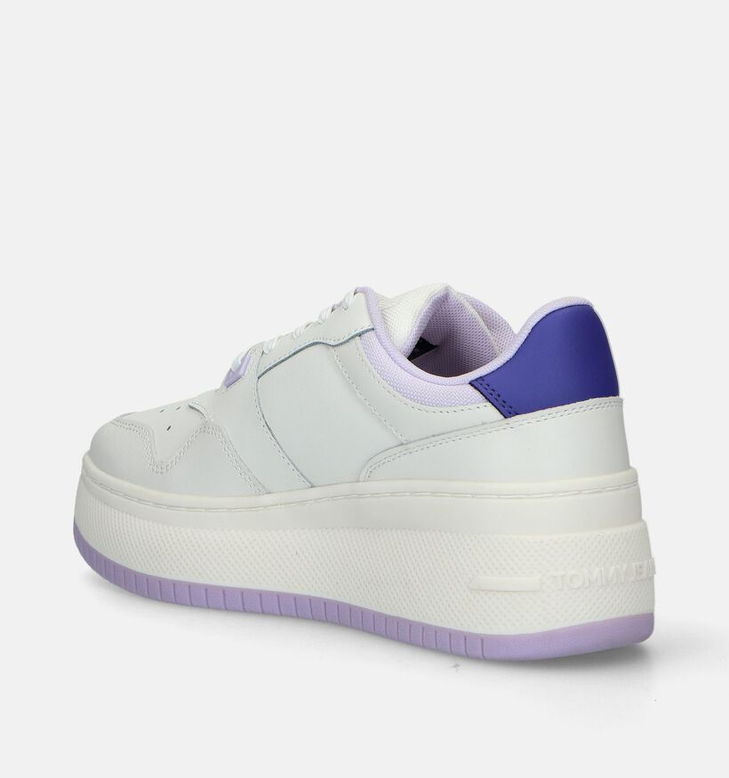 Tommy Hilfiger TJW Retro Flatform Witte Sneakers voor dames (336391) - geschikt voor steunzolen