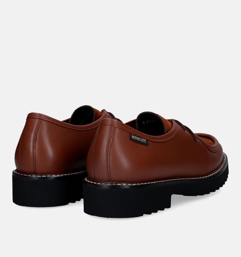 Mephisto Sonie Chaussures à lacets en Cognac pour femmes (330835) - pour semelles orthopédiques