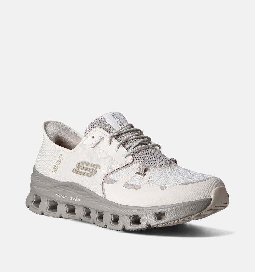 Skechers Glipe Step Pro Baskets en Blanc pour hommes (351854)