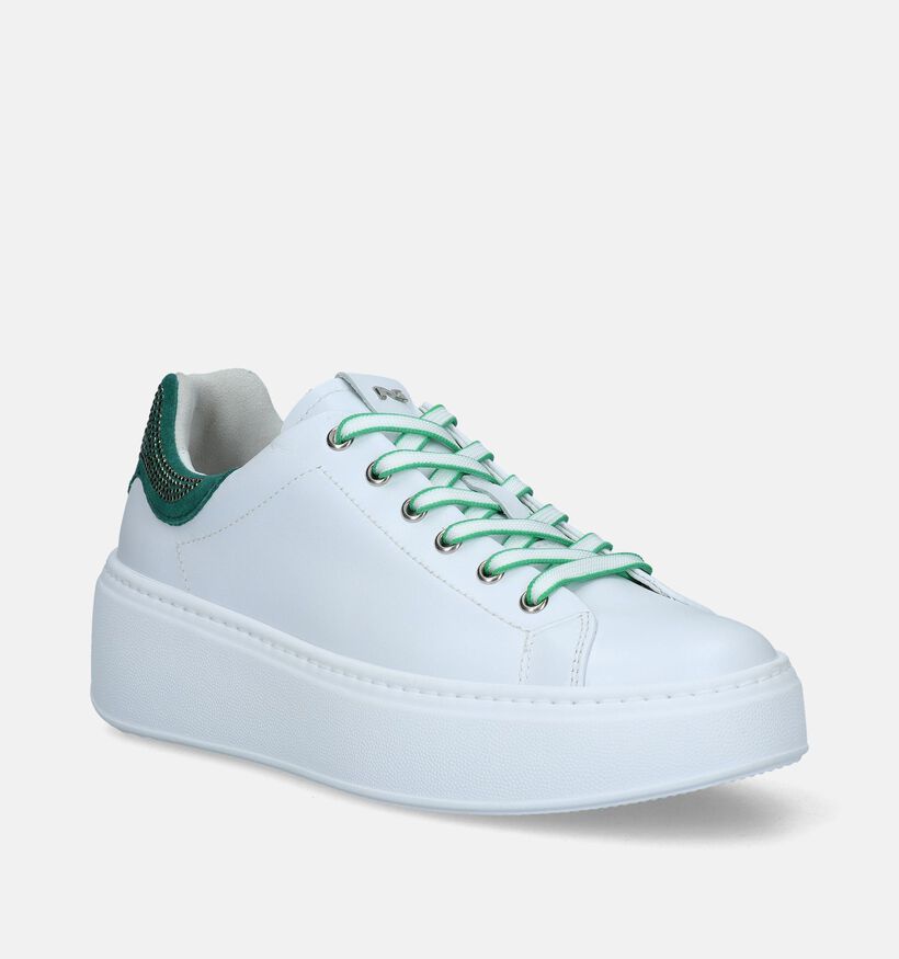 NeroGiardini Baskets casual en Blanc pour femmes (337186) - pour semelles orthopédiques