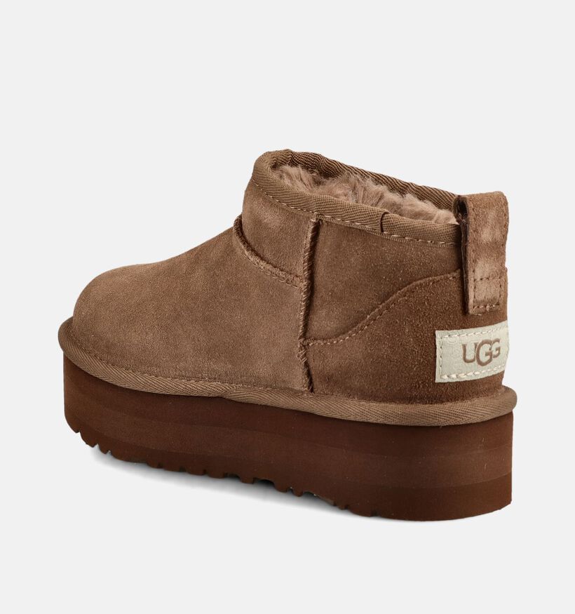 UGG Classic Ultra Mini Platform Bruine Winterlaarzen voor meisjes (378005)
