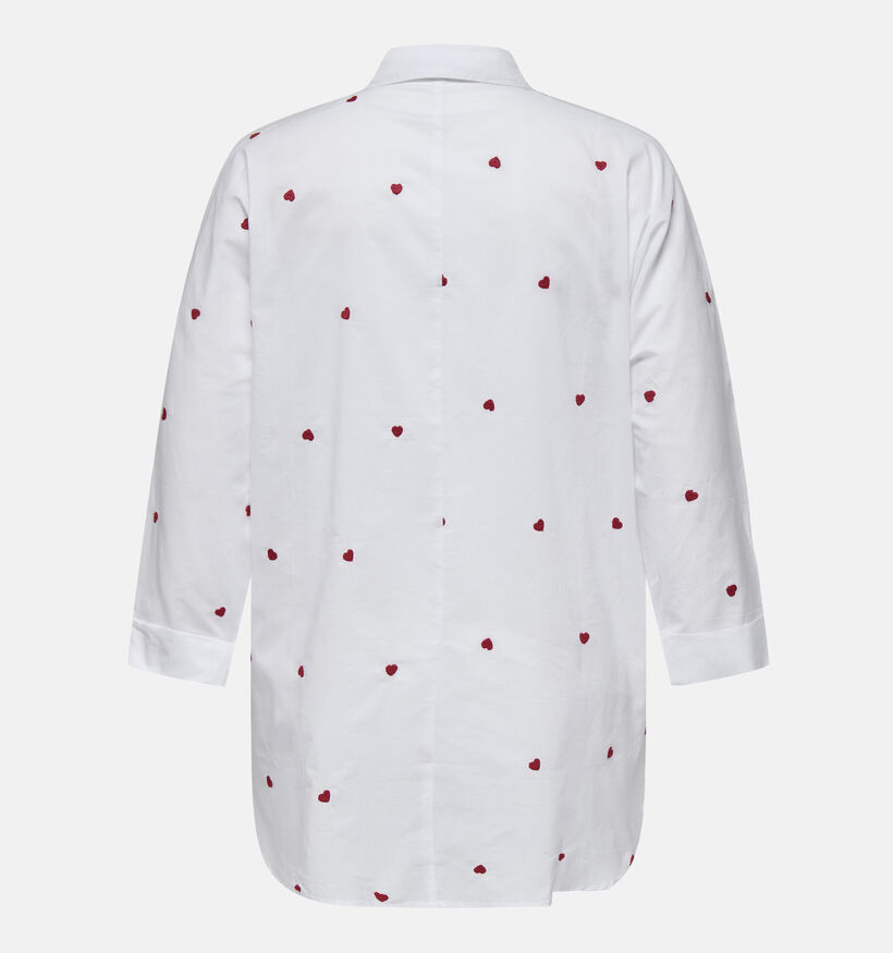ONLY Carmakoma New Lina Witte Hemd voor dames (358226)