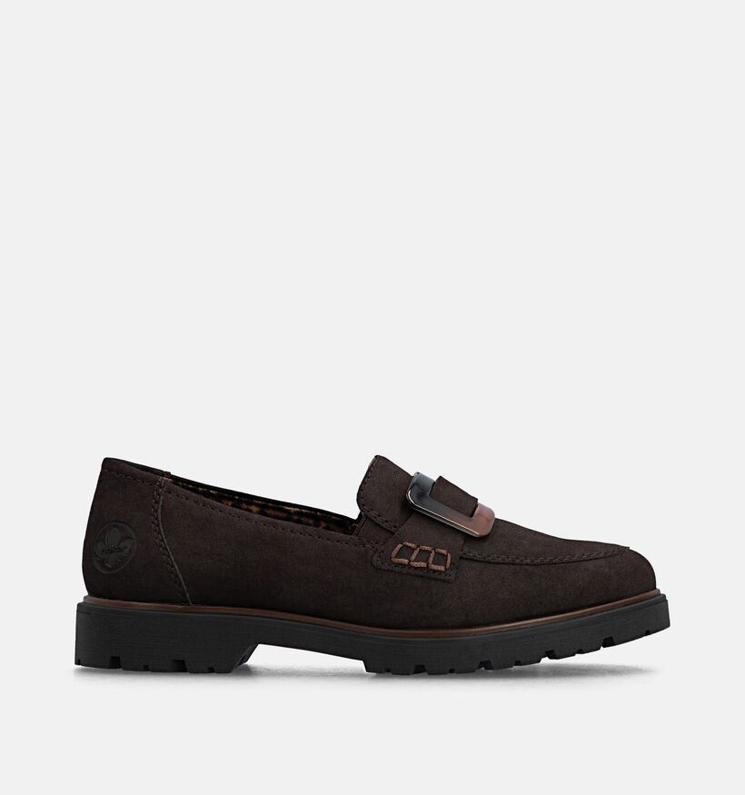 Rieker Donkerbruine Loafers voor dames (376580)