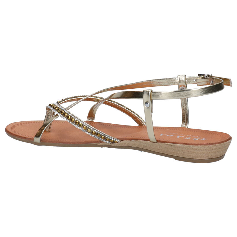 Scapa Ustica Gouden Sandalen in kunstleer (270299)