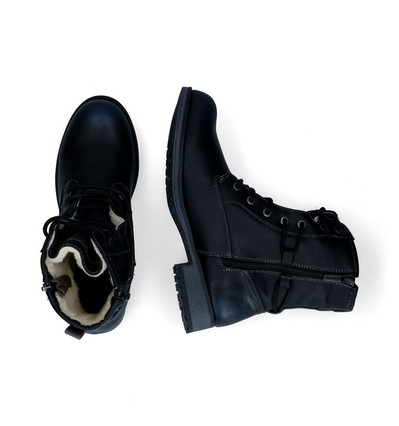 Mustang Boots à lacets en Cognac pour femmes (313784)