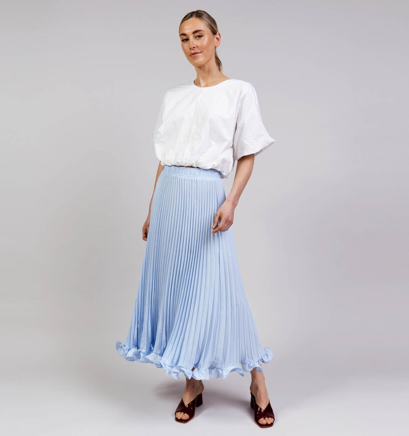 Vila Baluni O-Neck Volume Witte Blouse voor dames (374267)