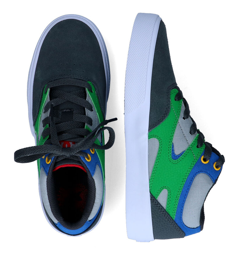 DC Shoes Kalis Mid Vulc Grijze Sneakers voor jongens (313145) - geschikt voor steunzolen