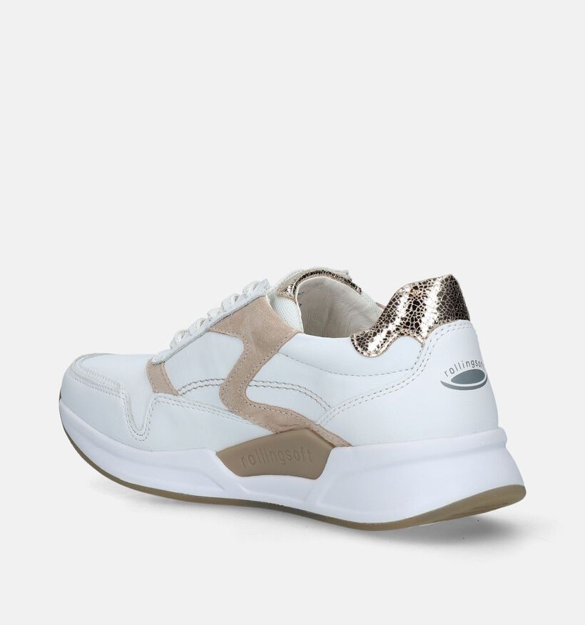 Gabor Rollingsoft Witte Sneakers voor dames (336172) - geschikt voor steunzolen