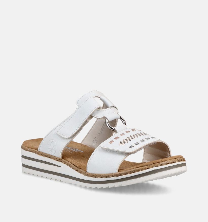Rieker Nu-pieds en Blanc pour femmes (370383)