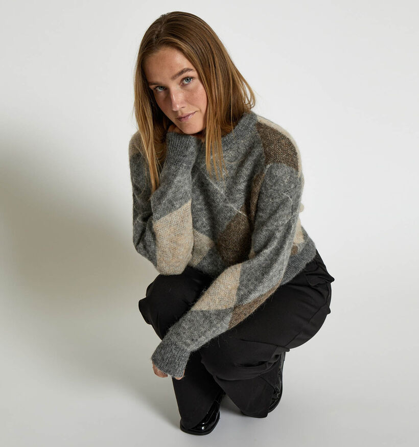 Minus Revea Knit Grijze Trui voor dames (361726)