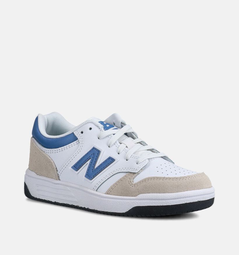 New Balance Baskets basses en Blanc pour gar&ccedil;ons, filles (366234) - pour semelles orthop&eacute;diques